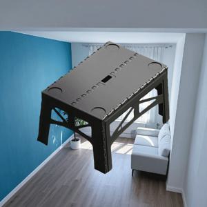 TEMU 가벼운 접이식 테이블 - 공간 절약형 현대적인 디자인, 쉬운 조립, 가정, 사무실 및 이동용으로 내구성이 뛰어난 플라스틱 구성, 휴대용 접이식 테이블|접이식식탁