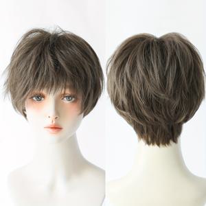 TEMU 7JHH WIGS 여성용 짧은 직선 피키 컷 위그 - 열 저항성 합성 머리, 로즈 넷 캡으로 자연스러운 보습, 일상 및 특수 행사 헤어 스타일, 파티, 축제, 어머니의 날 선물 - 12인치, 축제 헤어피스, 세련된 헤어 스타일, 안전한 핏, 패션 액세서리