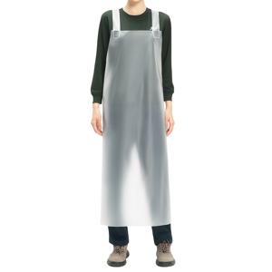 TEMU 1개 헤비듀티 폴리우레탄 (PU) 앞치마 - 넓은 어깨끈 디자인, 내구성 강화, PU 소재, 상업용, 정육점, 해산물 가공 및 식품 공장용