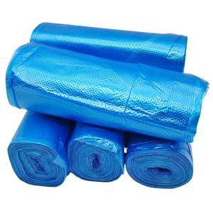 TEMU 100개입 초강력 블루 쓰레기봉투 - 45cm x 50cm, 누수방지 & 찢김 방지, 주방/사무실/야외용 | 두꺼운 플라스틱 폐기물 처리 솔루션, 안전 롤 포장, 내구성 폴리에틸렌, 가정용 정리함