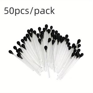 TEMU 50개 블랙 크랩 & 새우 눈 플라이 타이잉용 - 해수 낚시 루어에 이상적, 지름 1.2~2.4mm
