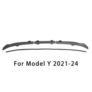 TEMU 2021-2024 모델 Y 전면 후드 물막이 스트립, 테슬라 3 2019-2023 실링 스트립 전면 스페어 박스 액세서리 개조용, 테슬라 모델 Y/3용
