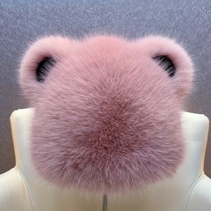 TEMU 1개 플러시 베어 귀 비니 모자 - 두꺼운 겨울용 보온, 가벼우면서 신축성 있는 여성용 소프트 인조 퍼 동물 디자인, 가을 & 겨울 패션 액세서리, 추위 방지 헤드웨어, 포근한 원단