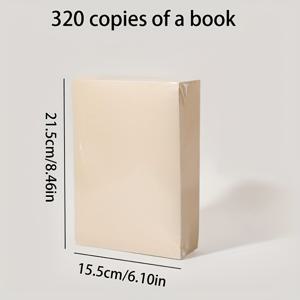 TEMU 320개 매트 피니시 내구성 있는 빈 종이, 눈 보호용 펄 컬러 드래프팅 종이, 그리기, 계산, 노트, 메시지용 다목적 종이, 사무실, 공부, 기관 사용