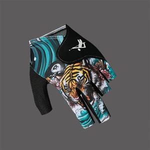 TEMU 패션 플로럴 빌리어드 장갑 - 풀 및 테이블 게임용 통기성, 편안한 얇은 손가락 없는 장갑, 단일 팩, 경량 나일론 폴리에스터 필, 손세탁 가능, 전문 드라이 클렌 안전, 빌리어드 액세서리