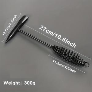 TEMU 1pc 고탄소강 스틸 용접 칩퍼 해머, 스프링 핸들, 용접자용 녹 제거 도구, 금속加工 및 금속加工 장비용 산업용 손안전 장치, 금속加工 용접 장비