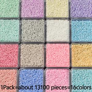 TEMU 13100개 16가지 색상 1.8mm 슈퍼 고품질 유리 쌀 비즈, 마카론 컬러 쌀 비즈 팔찌 만들기 키트, 우정 팔찌, 손수작업 선물, 작은 비즈 보석 만들기 키트에 적합합니다.