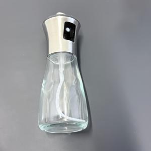 TEMU 6.76oz 스테인리스 스틸 & 유리 오일 스프레이 병 - 대용량, 압력 노즐 포함 - 주방, 그릴링 및 야외 사용에 완벽 - 올리브 오일, 요리, 바베큐용 - 라마단 선물 아이디어, 조미료 분사기|오일스프레이