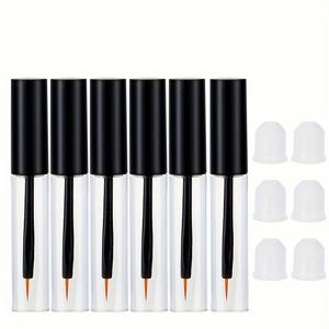 TEMU 6개 10ml 액상 아이라이너 빈 튜브 용기 속눈썹 성장액 리필용 미니 디스펜서 병