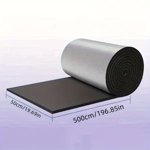 TEMU 10mm 두께, 폭 50cm, 길이 5m, 절연 상자/애완동물 침대/지붕용으로 절단 가능. 방수 절연 열 절연 접착제