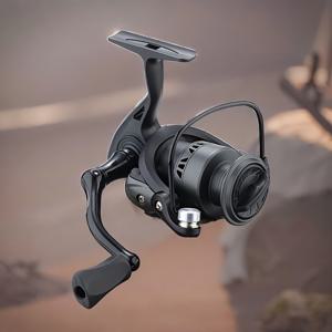 TEMU 고강도 부드러운 캐스팅 낚시 릴 - 인간공학적인 핸들, 내구성 있는 플라스틱 스플, 오른손과 왼손 모두 사용 가능, 긴 캐스팅 및 캐스팅을 위한 디자인, 검정색, 낚시 릴, 캐스팅 릴, 세련된 낚시 장비, 고강도 소재