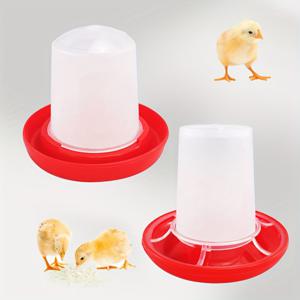 TEMU 2pcs 1 세트의 쥐새 먹이기, 닭 먹이기, 쥐새 물주기, 작은 닭 먹이기, 닭 물주기, 닭 물통, 자동 닭 물 주기기, 닭 먹이기 장비, 먹이컵 _ 야드, 잔디 및 정원용
