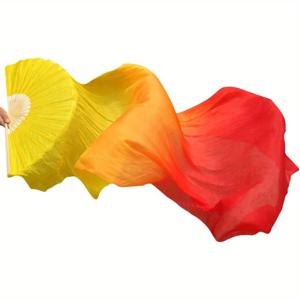 TEMU 1pc 화려한 그라데이트 댄스 팬 - 초경량, 대회, 피트니스 클래스, 문화 공연, 결혼식, 댄스 파티, 민족 스타일에 완벽, 초보자에게 이상적, 댄스 파티 액세서리 | 화려한 팬 디자인 | 경량 팬