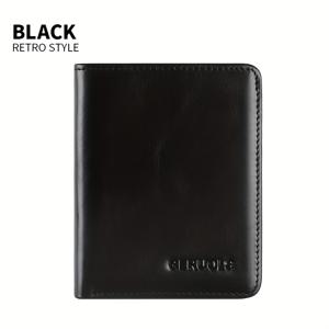 TEMU GERUOLA 빈티지 정품 가죽 남성 지갑 - 초슬림 RFID 차단, 탑그레인 소가죽, 멀티 카드 홀더, 안전한 스냅 잠금, 신용카드 및 체크카드 호환, 할로윈, 크리스마스, 추수감사절 선물용 카드 홀더 지갑