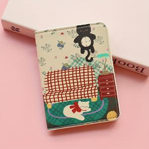 TEMU 국제 여행을 위한 빈티지 프린트 여권 홀더 및 티켓 지갑, 다기능 카드 케이스, 여행 여권 포켓.