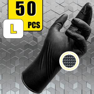 TEMU 8g 두꺼운 헤비듀티 장갑, 텍스처 장갑, 일회용 고무장갑, 재사용 가능 주방 청소 장갑, 양손 사용 가능, 양면 미끄럼 방지, 라텍스 프리, 고탄성, 고밀도 DIY 장갑