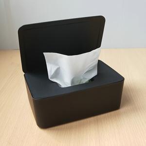 TEMU 재충전 가능한 플라스틱 습식 티슈 박스, 방진 밀봉 뚜껑 포함 - 가정 및 사무실용 컴팩트 데스크탑 티슈 정리함, 밀폐된 습식 티슈 보관 상자, 2가지 색상 선택 가능|물티슈