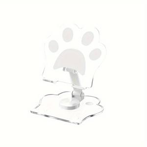 TEMU 귀여운 고양이 발톱 태블릿 & 휴대폰 홀더, 360° 조절 가능한 그립, 접이식 데스크탑 스탠드, 아이패드, 킨들, 스마트폰용 발바닥 디자인, 테이블탑 모바일 폰 홀더, 귀여운 책상용 휴대폰 스탠드, 휴대용 휴대폰 거치대, 패딩 태블릿 케이스 케이블 마우스 홀더 포함, 폰 스탠드 고양이, 블랙 캣 폰 스탠드, 폰 홀더 고양이