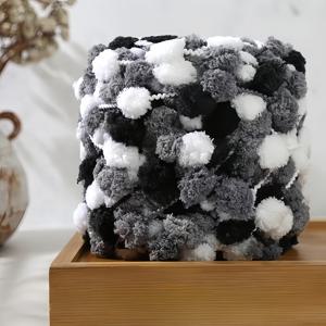 TEMU 5-팩 소프텍사 chunky 폴리에스터 폼폼 원사 볼, 각 100g, 다양한 색상, 두껍고 질감 있는 손뜨개 원사, 크로셰 및 뜨개질 - 담요, 베개, 스카프, 모자, 가방을 위한 DIY 공예품