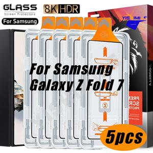 TEMU 삼성 갤럭시 Z 폴드 7/Z 폴드 6/Z 폴드 5용 5개 세트 프론트 스크린 HD 투명 강화유리 보호필름, 고화질, 최고급 품질, 글로벌 , 트렌디한 디자인, 합리적인 가격, 멀티팩 스크린 필름,강화 유리 필름,투명함,고선명 표면,고투명 소재,내구성 있는 강화유리,사용 시나리오/Occ,스마트폰 사용자