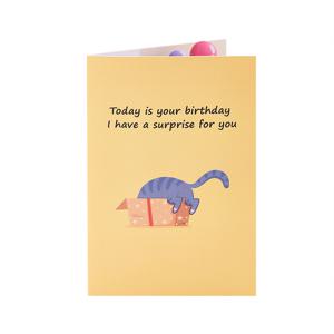 TEMU 재미있는 고양이 생일 카드, 생일 팝업 카드, 부모님, 친구, 조부모, 형제자매, 크리스마스, 추수감사절, 어버이날, 스승의날을 위한 축하 카드