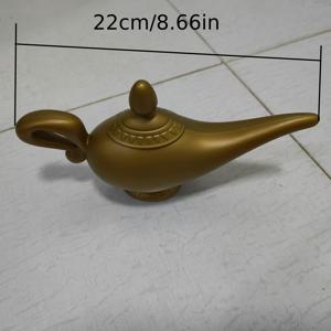 TEMU 빈티지 스타일 브론즈 티포트 플라스틱 프로 - 카니발, 파티, 공연 의상에 이상적, 배터리 필요 없음, 파티 액세서리 | 빈티지 티포트 디자인 | 세부적인 손잡이