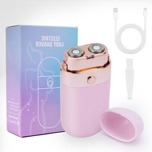 TEMU 여성용 전기 제모기 USB 충전식 면도기 비키니 겨드랑이 다리 얼굴 제모 트리머 바디 데필라도르 안전한 면도기