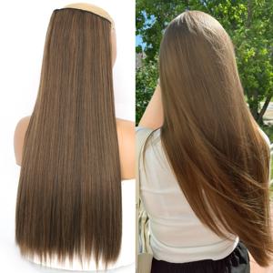 TEMU 22-32인치 긴 헤어피스, 합성클립형 여성용 일상 액세서리 5개입, 크리스마스/할로윈, Clipin Extensions, 페스티벌 Hair Extensions, 원피스 Extension, 자연스러운 Look의 합성 Hairpie, 가벼운 Weight의 Hair Acssory Set