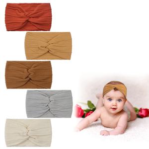 TEMU 5개 조요 나일론 헤어밴드 - 핸드메이드 자카드 탄성 머리띠, 리본 없는 부드러운 스트레치 헤어 액세서리, 3.5인치(10인치까지 늘어나며) 5가지 색상, 청소년용, 샤워 선물로 완벽한 간편 디자인의 품질 헤어밴드, 신생아 부모님을 위한 필수품