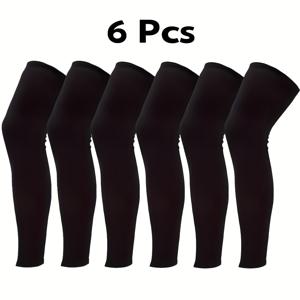 TEMU 남성 및 여성용 2/4/6개 무릎 브레이스 언더 슬리브, 남녀 공용 여름 다리 슬리브, 냉각, 통기성, 압축 다리 슬리브, 남성 및 여성용 긴 무릎 슬리브, 스포츠 농구 축구용|무릎보호대