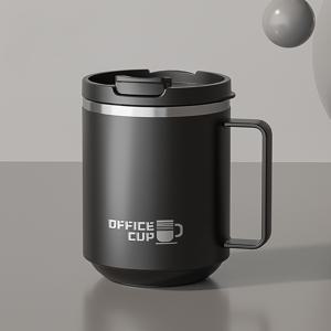 TEMU 1개 단열 스테인리스 커피 머그컵 뚜껑 포함, 500ml, 다색상태, 휴대용, 사무실/집/학생용 - 뜨거운 음료 및 차가운 음료에 적합 - 발렌타인데이, 부활절, 여성의 날, 독립기념일, 할로윈 선물 추천