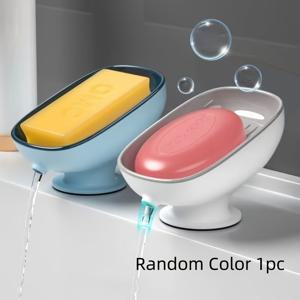 TEMU 1pc 조절 가능한 오발 비누 디시 드레인 - 벽걸이, 미끄럼 방지, 분리 가능한 비누 트레이, 욕실용, 바 비누, 욕실 정리 및 보관, 현대 비누 홀더, 내구성 있는 비누 홀더
