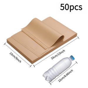 TEMU 50개 일회용 베이킹 매트, 요리 및 그릴링, 에어프라이어, 찜기용, 9x13인치/12x16인치, 식사 후 쉽게 세척 가능, 휴일 모임에 완벽한 선택
