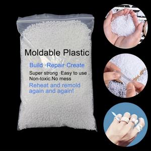 TEMU 4.4/2.2/1.1/0.22LB 말라블 플라스틱 비즈 - DIY 공예, 코스프레, 모델 제작 및 가열-부드럽게, 다용도 모양 (코어, 케이크, 곡물, 가루, 모래, 점토) - 흰색, 공예용 비즈, DIY 프로젝트, 일시적인 보수, 내구성 있는 공예 재료, 캐스팅 비즈, 레진 비즈, 공예 애호가