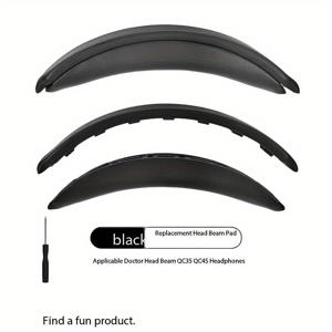 TEMU QC35/QC45 헤드폰 호환, 원래 공장 효과 복원, Snap-on 설치, 헤드밴드 커버, 폼 헤드밴드 커버, 상단 헤드밴드 캡