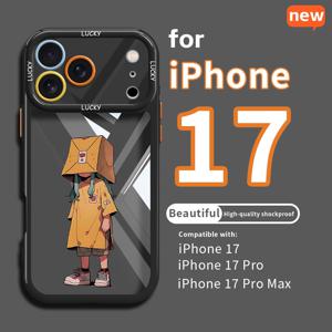TEMU 트렌디 가을 귀여운 카툰 아이폰 13/14/15/16/17 시리즈 프로 맥스 17프로맥스 16프로 15프로 14프로 13 프로 맥스 케이스, 아티스틱 커플 매칭 디자인, HD 프린팅 슬림 보호 커버 (남녀 청소년용), 스크래치 방지 낙하방지 & 정교한 베젤, 생일 크리스마스 발렌타인데이 최고의 선물