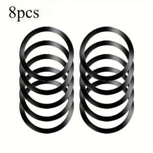 TEMU 8pcs 무선 충전 자석 흡착 링, 스테인리스 스틸 패치, 모든 휴대폰 호환, 차량용 휴대폰 거치대, 높은 호환성, 내구성 및 다기능 디자인, 세련된 메탈 휴대폰 패치, 핸즈프리 운전,폰 홀더,세련된 디자인, 링,내구성 있는 금속,스크래치 방지,자석 링,접착식 마운트,스마트폰 사용자,기술 애호가