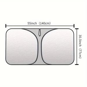 TEMU 2024 신형 자동차 선블라인드 전면 창문 차양 커튼 내부 윈드실드 열차단 패널|차량햇빛가리개|자동차햇빛가리개