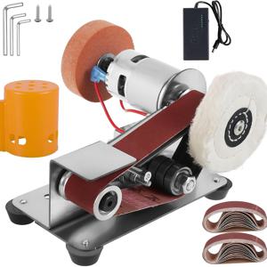 TEMU 컴팩트 전기 벨트 샌더, 조절 가능한 속도의 벤치 마운트 그라인더, 금속 및 보석 절단 및 연마용 저소음 샤프너