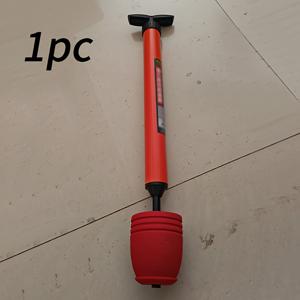 TEMU 1 2 화장실 막힘 해제기 - 고성능 배수 청소기, 싱크대 및 샤워용 - 레드 고무 손잡이, 화이트 플라스틱 헤드 - 효율적인 욕실 세척 클리너 | 인체공학적 핸들 | 고무 손잡이
