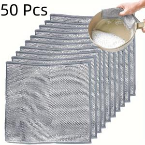 TEMU 50팩 헤비듀티 비스크래치 비누 패드 - 양면 스크럽 & 청소 표면, 기름 제거용, 주방 및 상업용 - 식기 세척, 기름 제거, 식기세척기 호환 가능, 메쉬 디자인, 내구성 있는 소재, 전문가용 주방 스카버|수세미