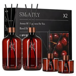 TEMU 스미어티 디퓨저 대용량 실내 방향제 리필액 선물 세트 500ml 플라워샵 블랙체리