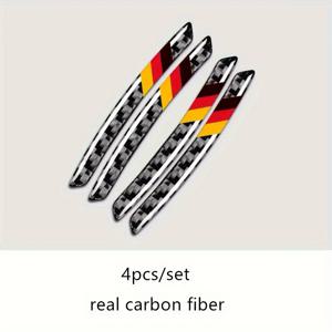 TEMU 4개 세트 카본 파이버 독일 국기 휠 림 스티커 - 벤츠 W203 W204 W124 A B C E S 클래스 CLA CLS SL SLC SLK에 적합, 9x0.8cm, 블랙/레드/옐로우 디자인, 독일 지도 윤곽 포함