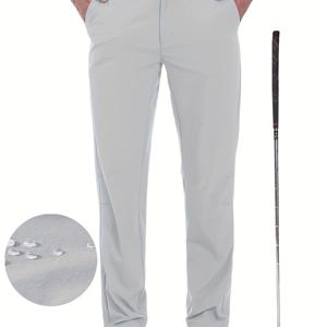 TEMU 남성용 골프 팬츠 - 스트레치 탄력 허리밴드 & 고탄력 원단, 사계절용 경량 트라우저, 골프, 하이킹, 테니스용 - 지퍼 클로저, 벨트 필요 없음 - 캐주얼 및 정장 이벤트에 이상적 - 남성 스포츠 팬츠, 다용도 캐주얼웨어, 내구성 있는 스포츠웨어, 야외 활동용, 통기성 소재, 활동적인 남성|여름바지