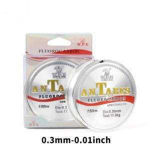 TEMU ANTEROS 초감도 탄소 섬유 낚시줄 - 150m, 플루오로카본 코팅, 0.20mm-0.60mm, 10kg-41kg 강도, 잉어 낚시용 투명 화이트