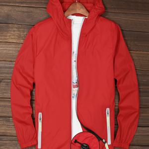 TEMU 새로운 패션 남녀공용 긴팔 후드 - 반사 지퍼, 통기성 좋고 빠른 건조 경량 의류, 여름 야외 활동(낚시, 사이클링, 하이킹 재킷)용 포켓 포함