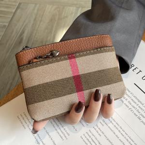 TEMU 작고 세련된 여성용 지퍼 동전 지갑, 미니 뉴 탑 레이어 소가죽 핸드백 수납 가방, 독점