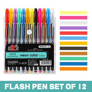 TEMU 12/18/24/36/48/60색 글리터 젤 펜, 컬러 중성 펜, 볼펜, 핸드 저널 펜, 야광 별 필기 특수 컬러 펜, 하이라이터 골든 펜 콤비네이션 세트, 모든 연령대에 적합, 필기, 그림, 낙서, 스크랩북