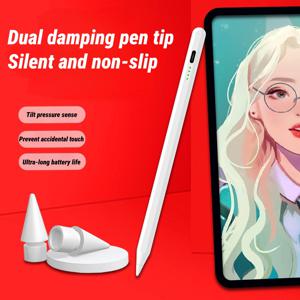 TEMU iPad 2018-2025용 펜, 마그네틱 고속 충전 Apple 펜슬 대체품 (틸트 감도 & 손바닥 거부 기능 포함), 스크래치 방지 소프트 팁, iPad Pro 11/12.9/M4, Air 3/4/5, Mini 5/6, iPad 6-11세대 호환