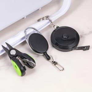 TEMU 3pcs 스테인리스 스틸 낚시 도구 세트 (자동 잠금 버클, 낚시 가위, 60인치 물고기 자 포함) - 낚시꾼을 위한 필수 야외 장비, 마그네슘 막대/돌쇠 포함, 아버지의 날 선물로 적합, 낚시 장비 | 휴대용 낚시 장비 | 내구성 좋은 Fi|낚시대